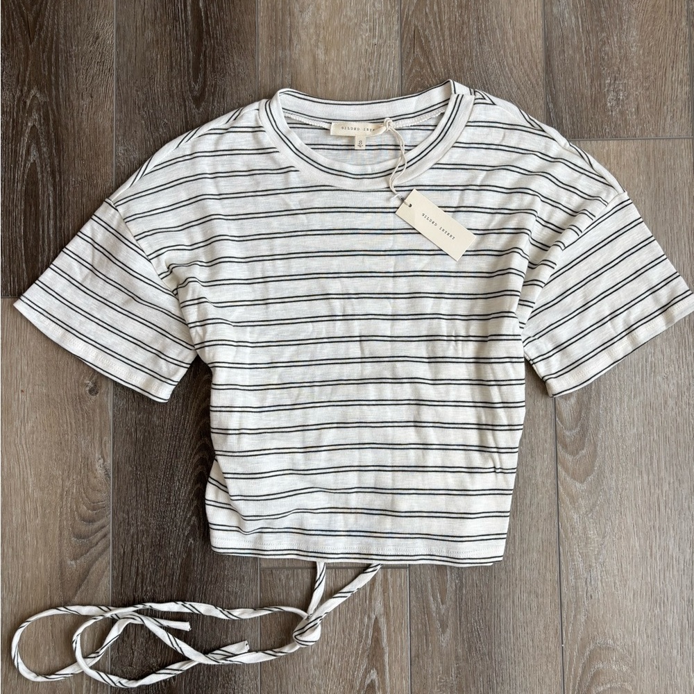 Gilded Intent Striped Top
